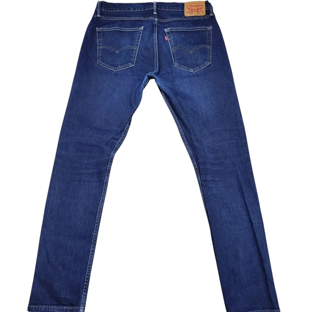 Levi's 512 Slim Straight Blue Jeans Size 36/32 Men's